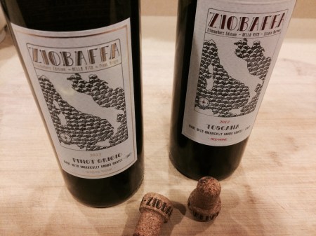Ziobaffa 2013 Pinot Grigio and 2012 Toscana